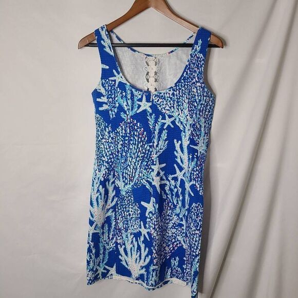 Lilly Pulitzer Good Reef Ember Shift Dress Size 10 - Picture 4 of 7